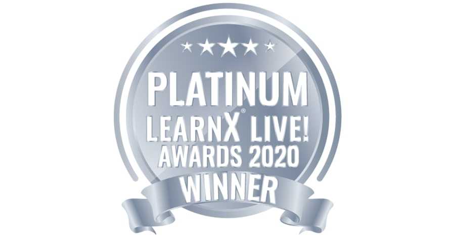 LearnX 2020 Platinum Award