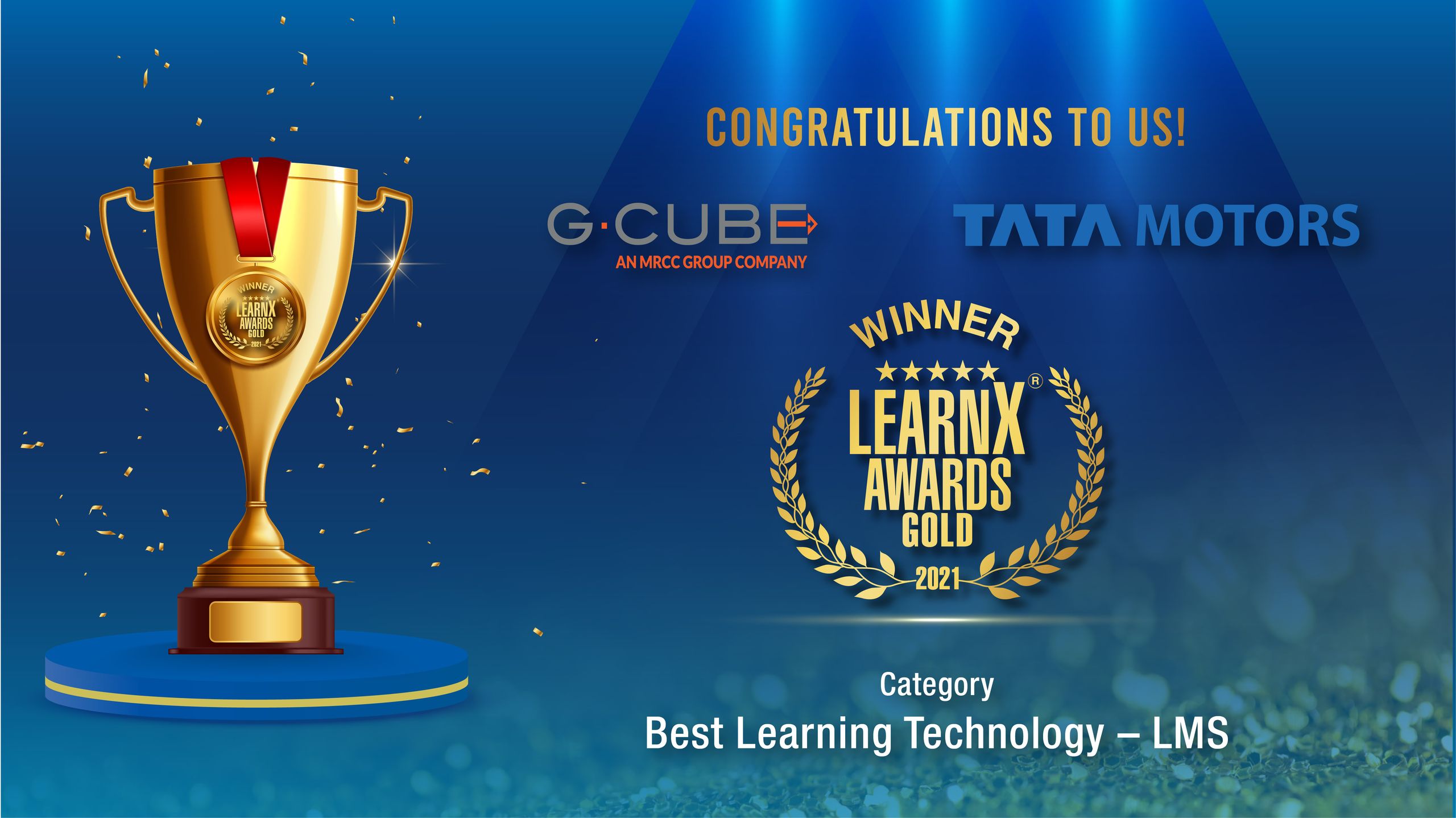 G-Cube and Tata Motors Win Gold at LearnX Awards 2021